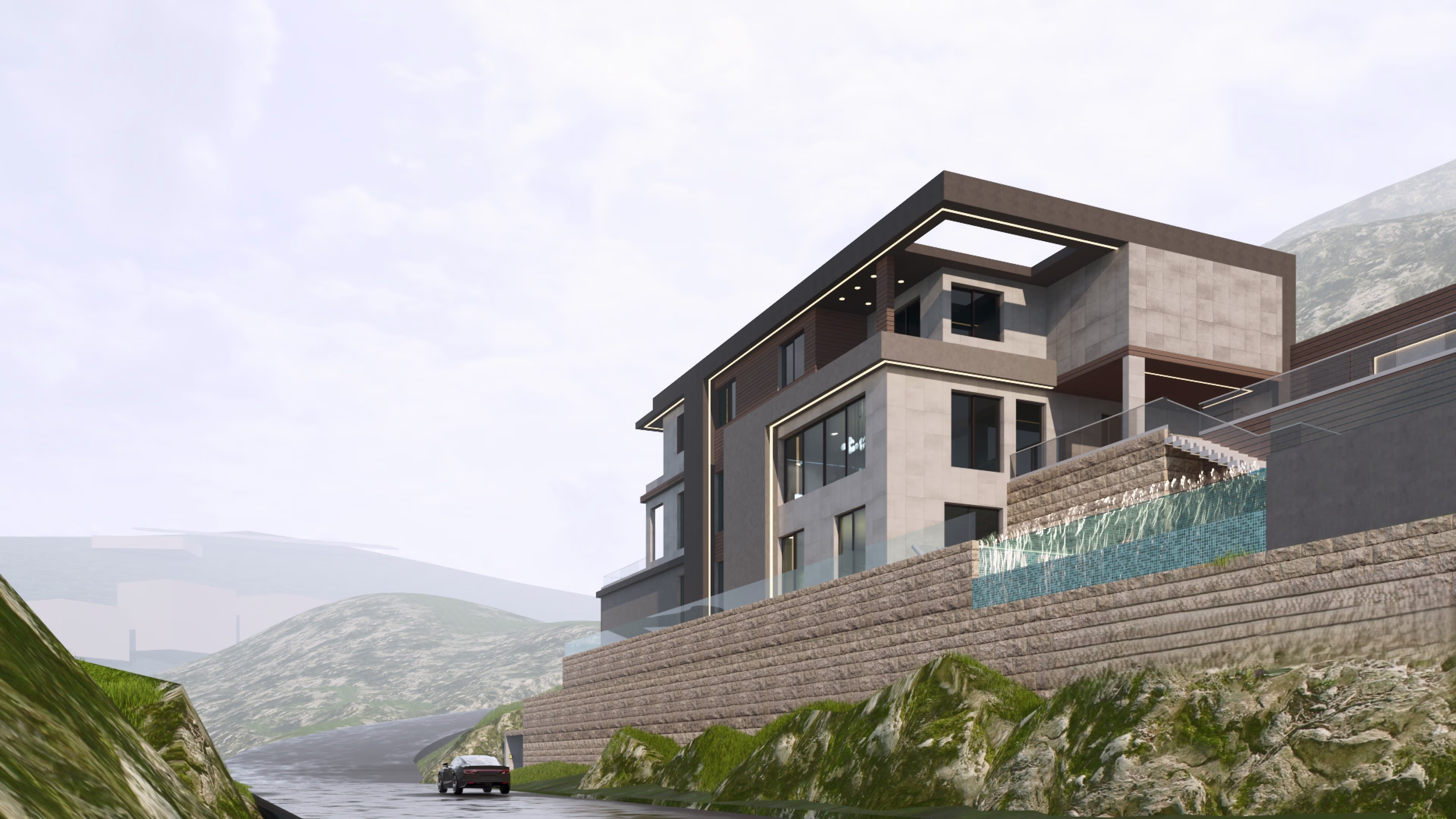 Villa Alta Hamat - Layered volumes and contemporary architecture by Architect's Group Lebanon