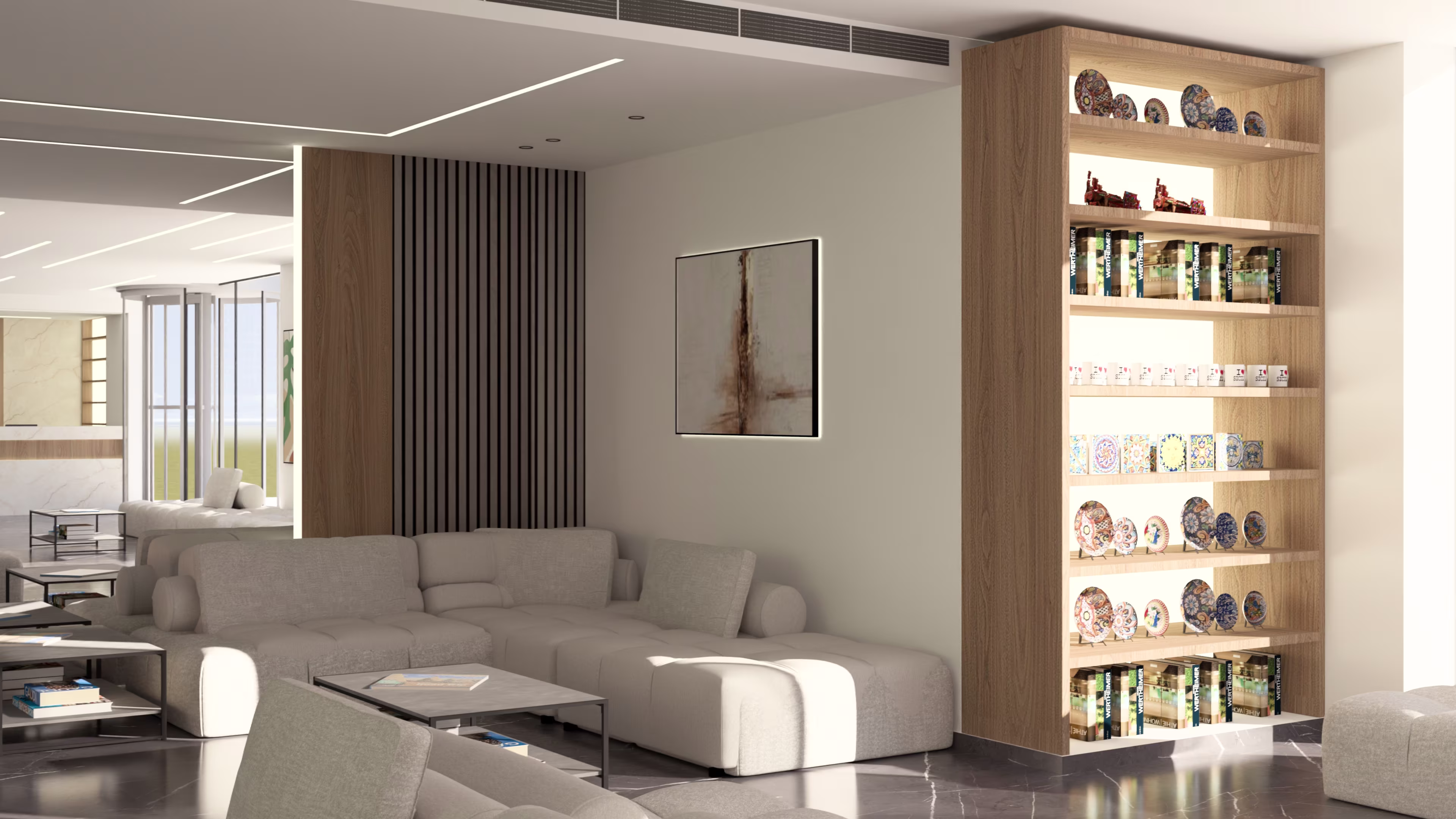 Succar Hotel Lobby Project - View 2 by Architect's Group Lebanon