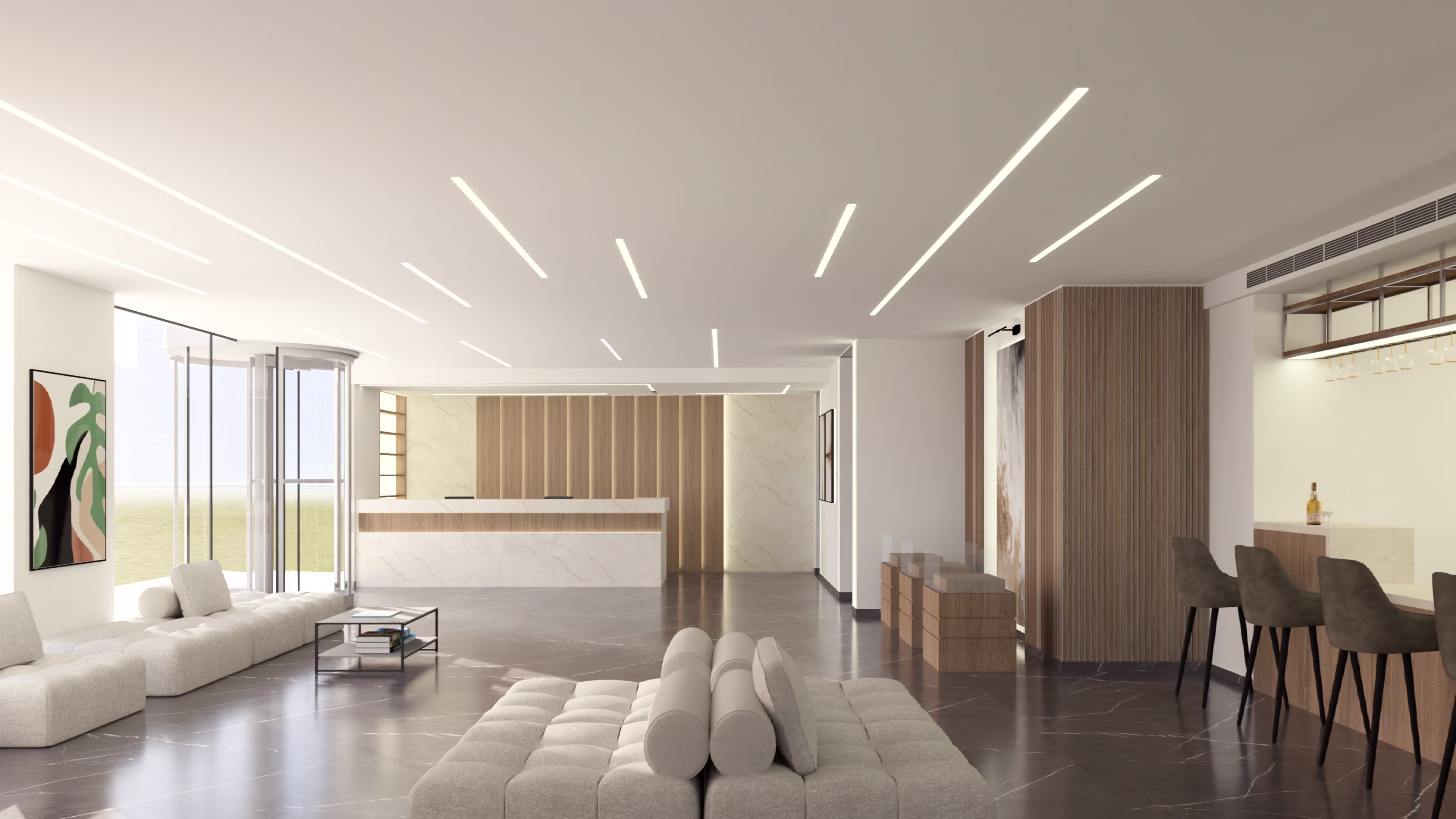 Succar Hotel Lobby Project - View 4 by Architect's Group Lebanon