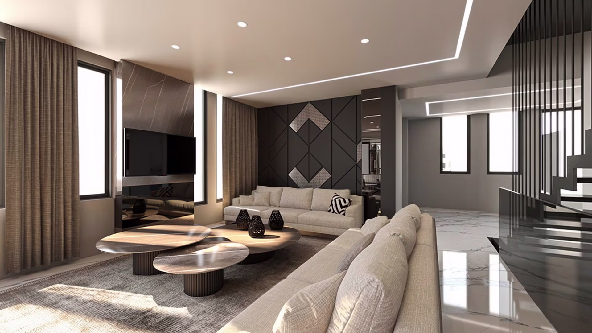 Maison Luma Project - Living Area View by Architect's Group Lebanon