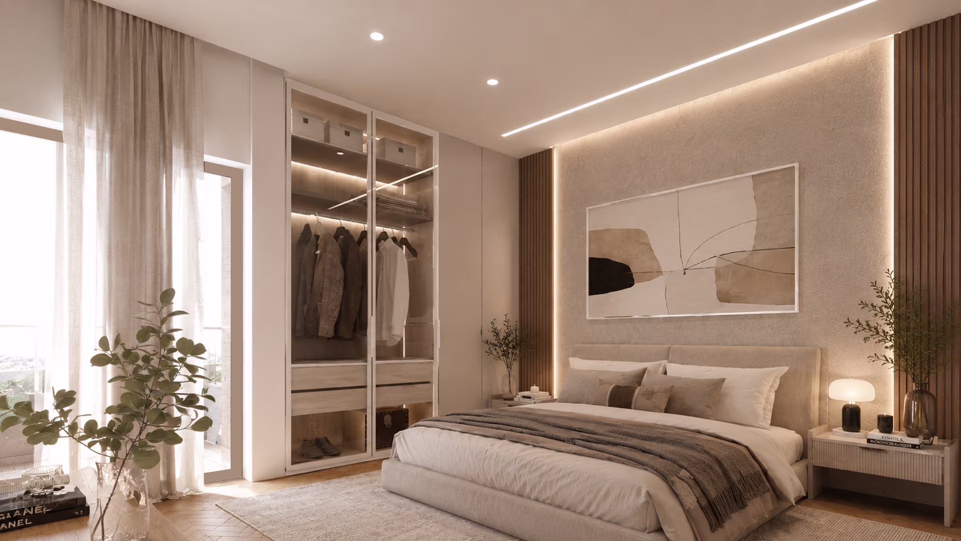 Sin El Fil Apartment - Master Bedroom 1 by Architect's Group Lebanon