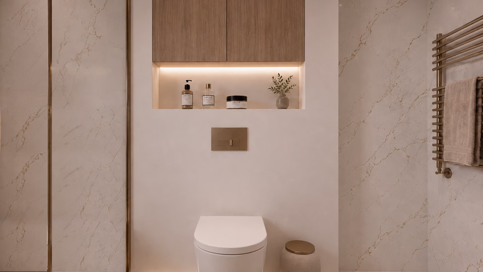 Sin El Fil Apartment - Master Bathroom 1 by Architect's Group Lebanon
