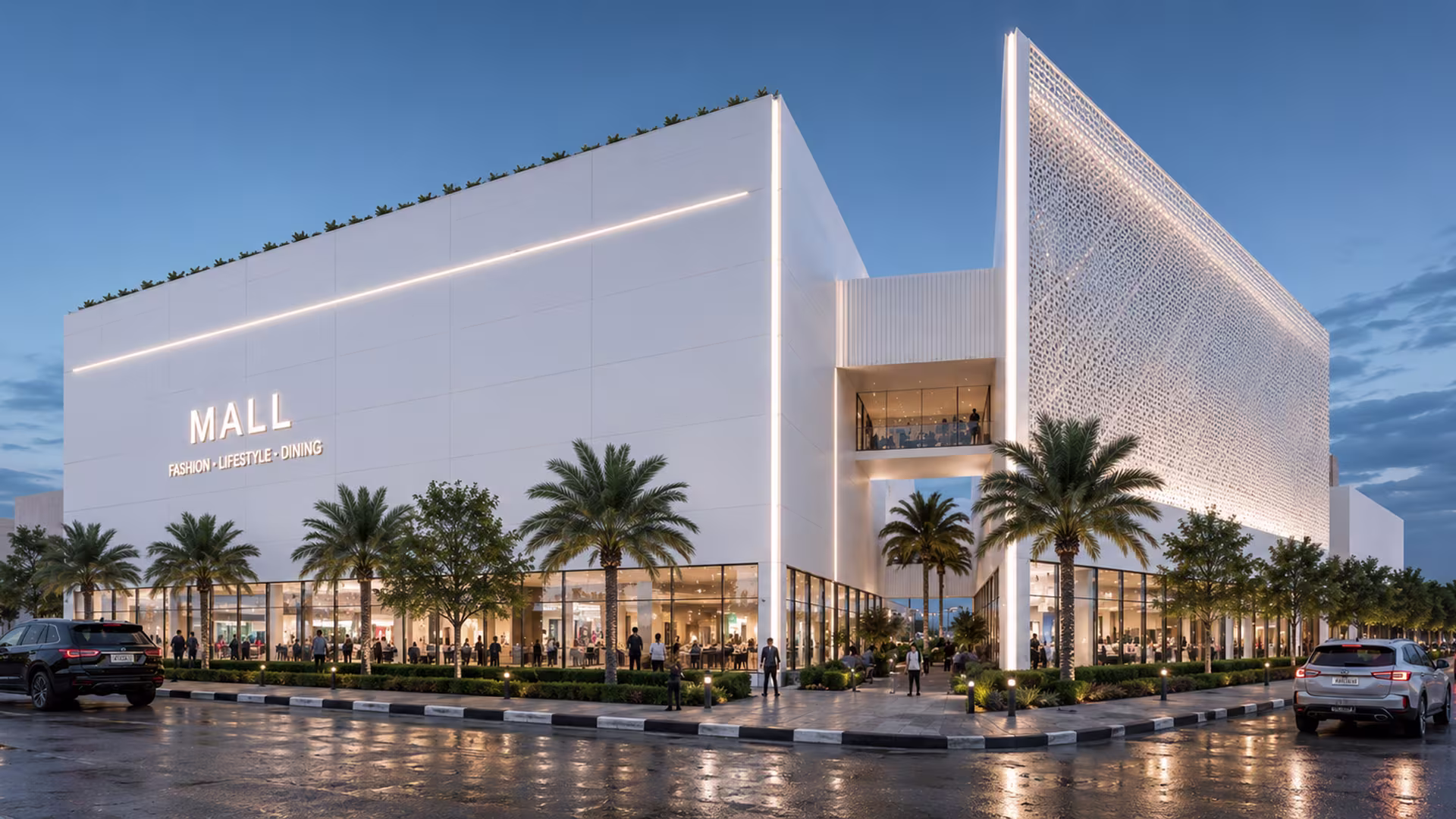 The Mall Project - Exterior View Main Entrance by Architect's Group