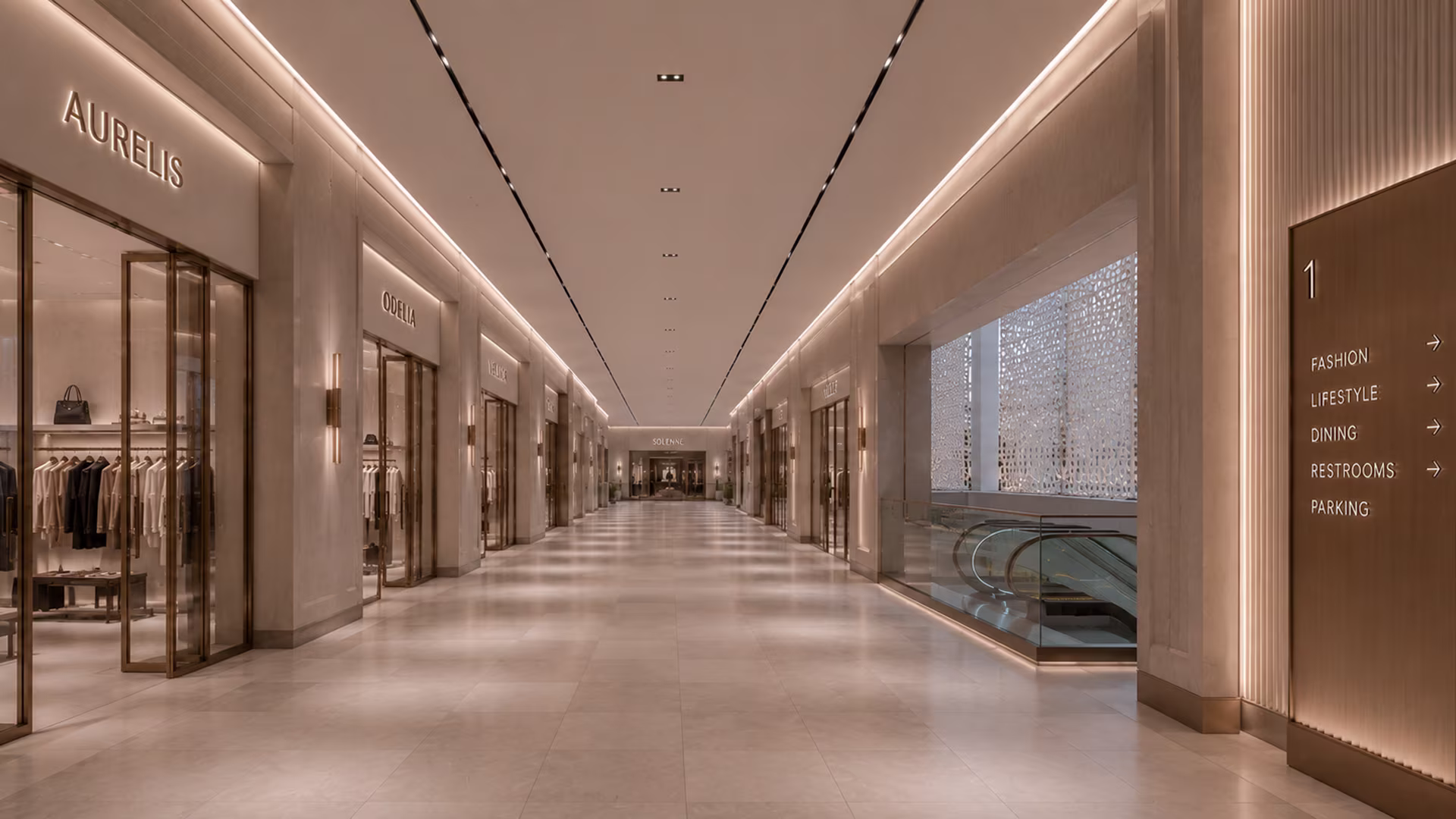 The Mall Project - Hallway View by Architect's Group